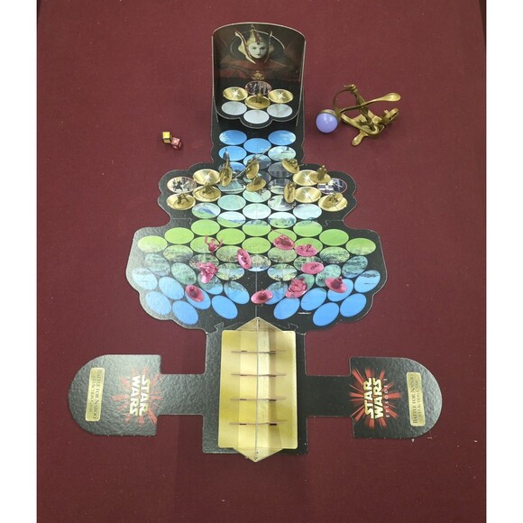 1999 Star Wars Episode 1 Jar Jar Binks + Battle For Naboo 3-D Board Game Lit - Picture 4 of 11